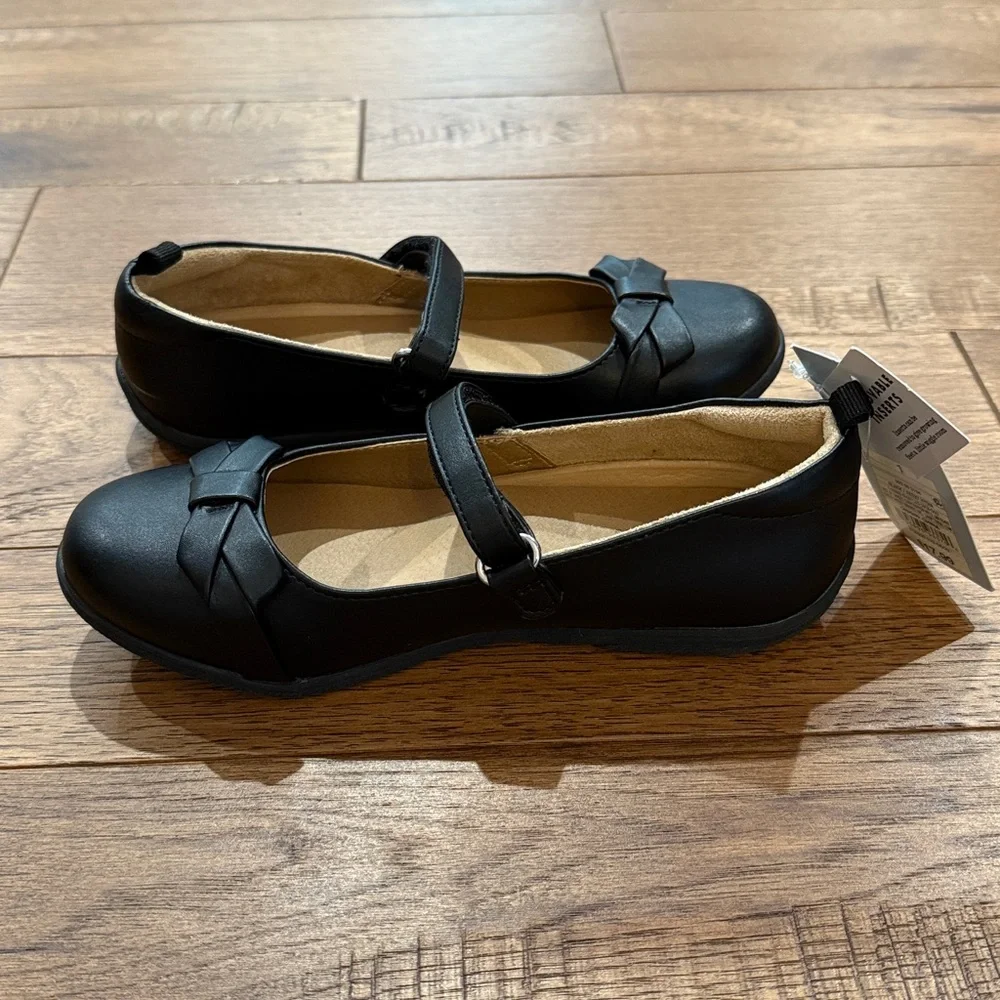 Cat & Jack Girls Black Ballet Flats - NWT - Size 1 - Grow With You